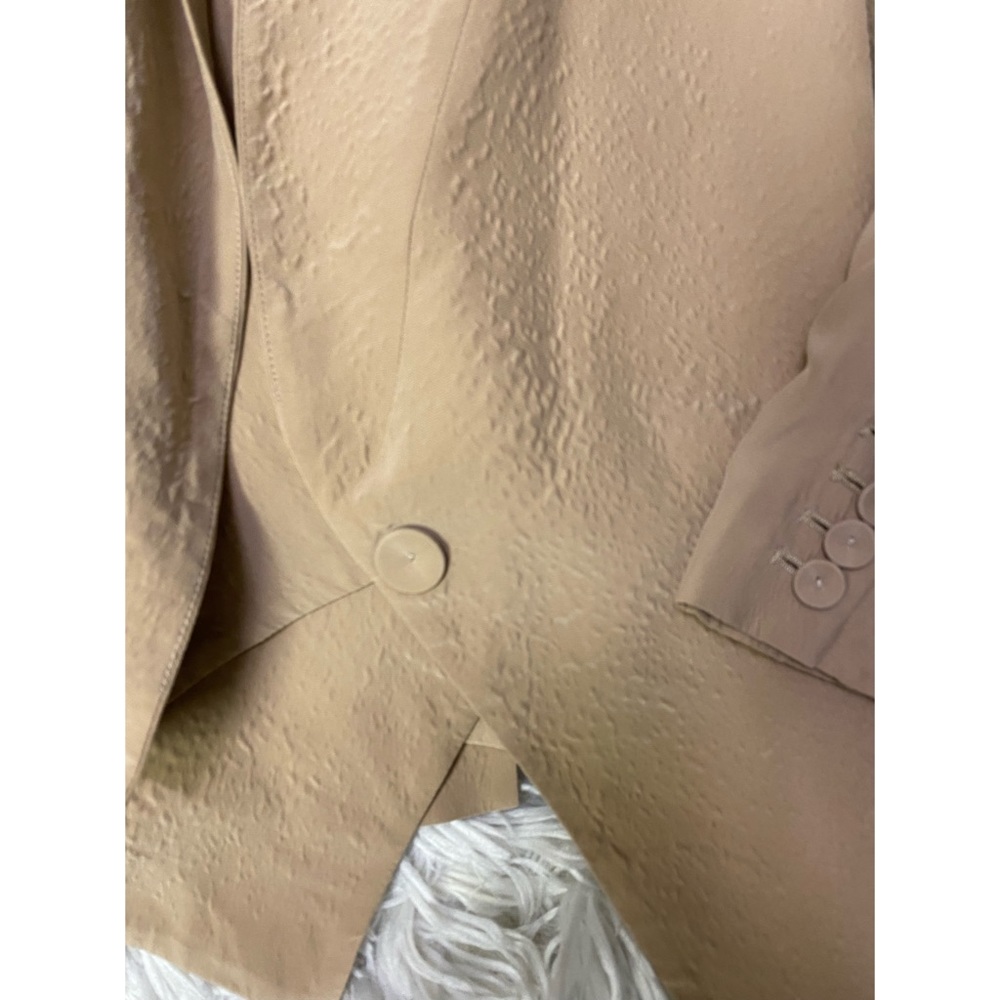 Haute Hippie 100% Silk Beige Rose Cream Blazer - Picture 5 of 8